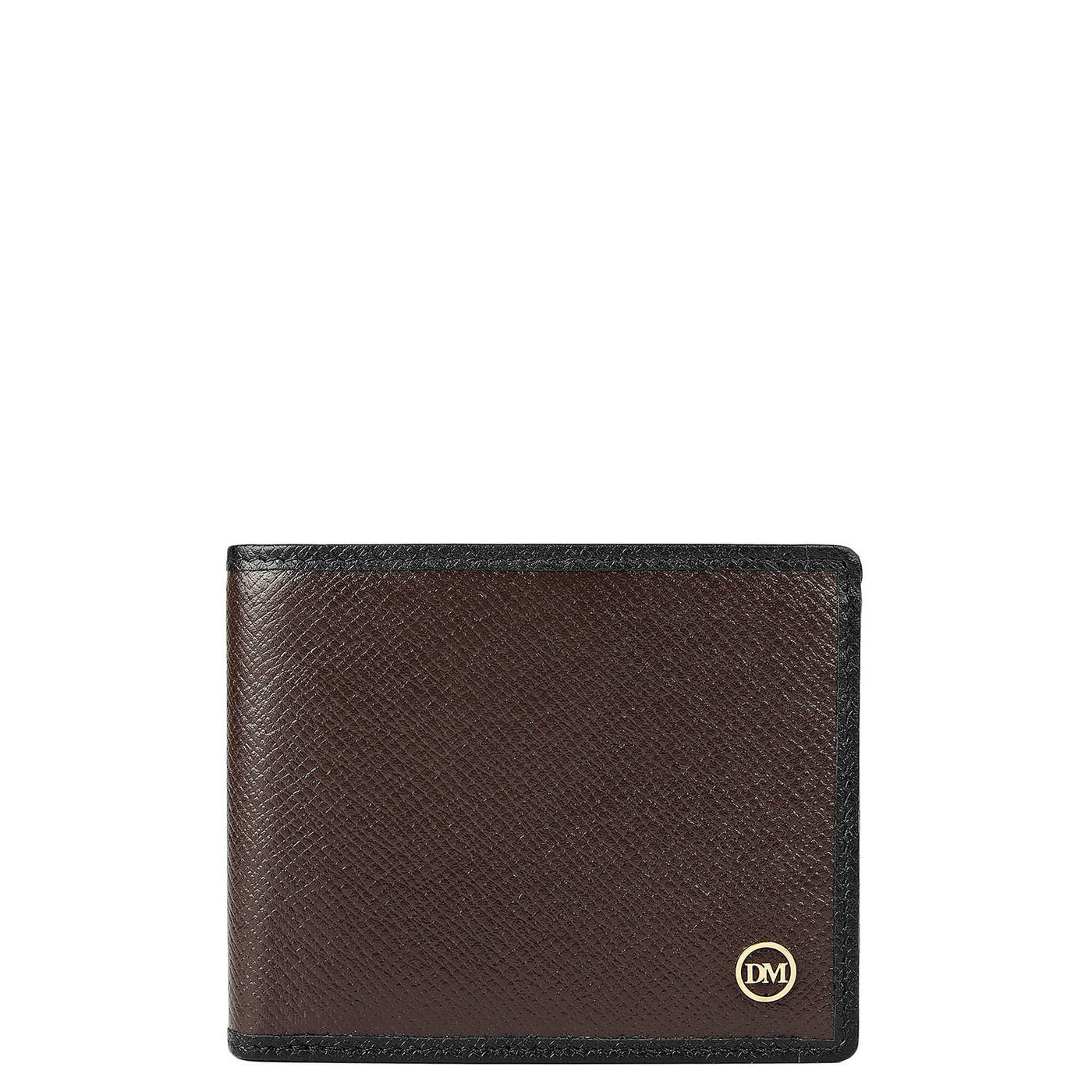 Chocolate Saffiano Franzy Leather Mens Wallet & Belt Gift Set