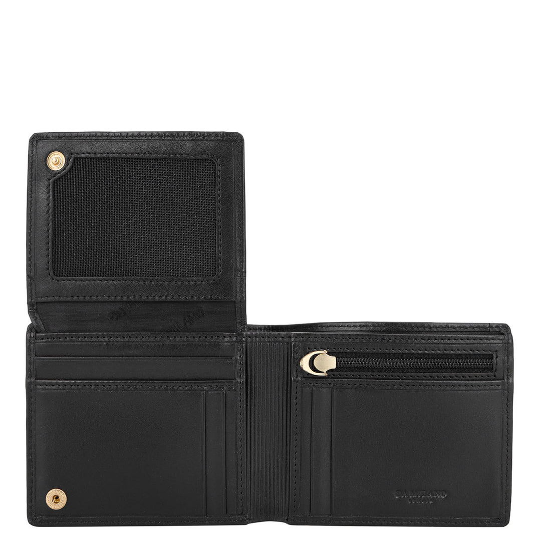 Plain Leather Men's Gift Set - Black
