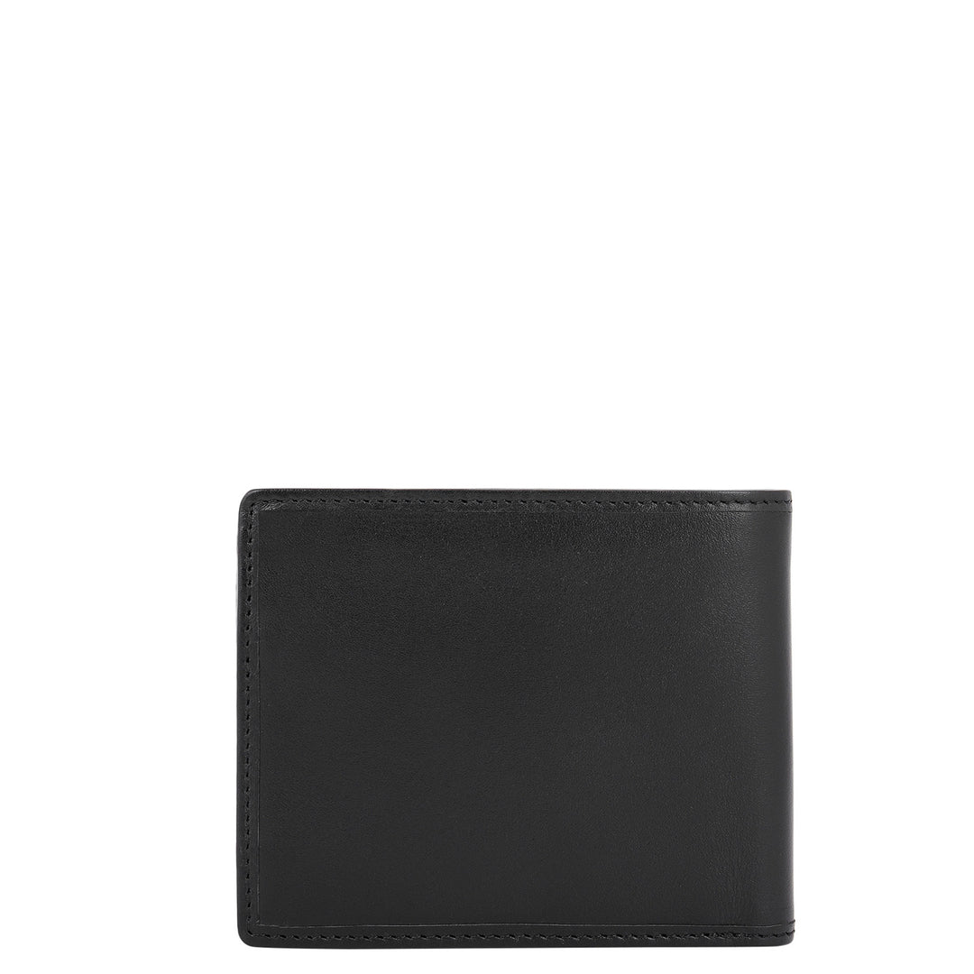 Plain Leather Men's Gift Set - Black