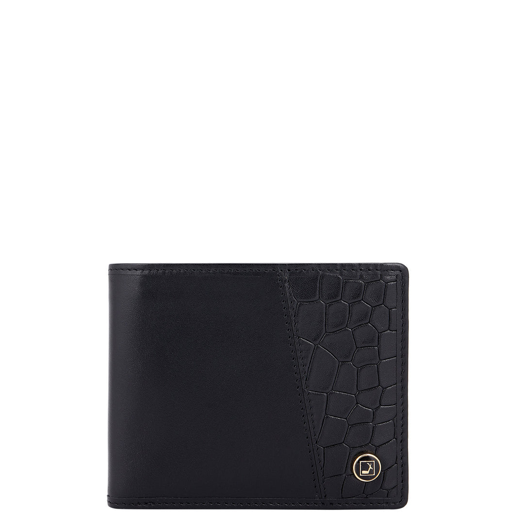 Plain Leather Men's Gift Set - Black