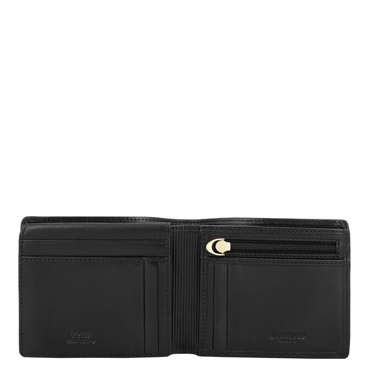 Plain Leather Men's Gift Set - Black