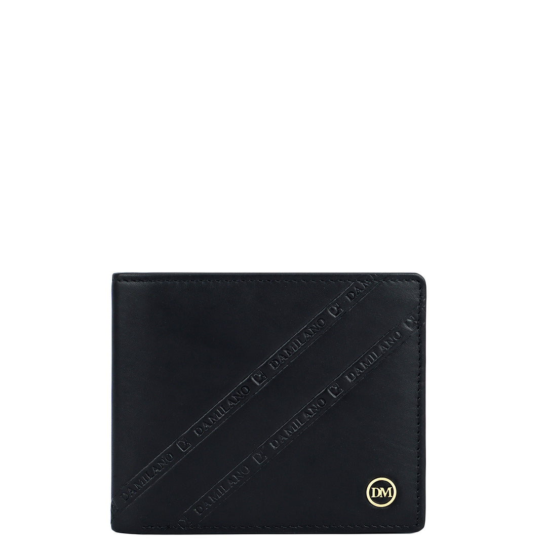 Black Plain Leather Mens Wallet & Belt Gift Set