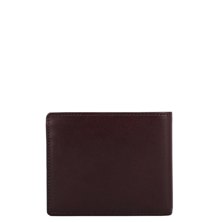 Brown Plain Leather Mens Wallet & Belt Gift Set