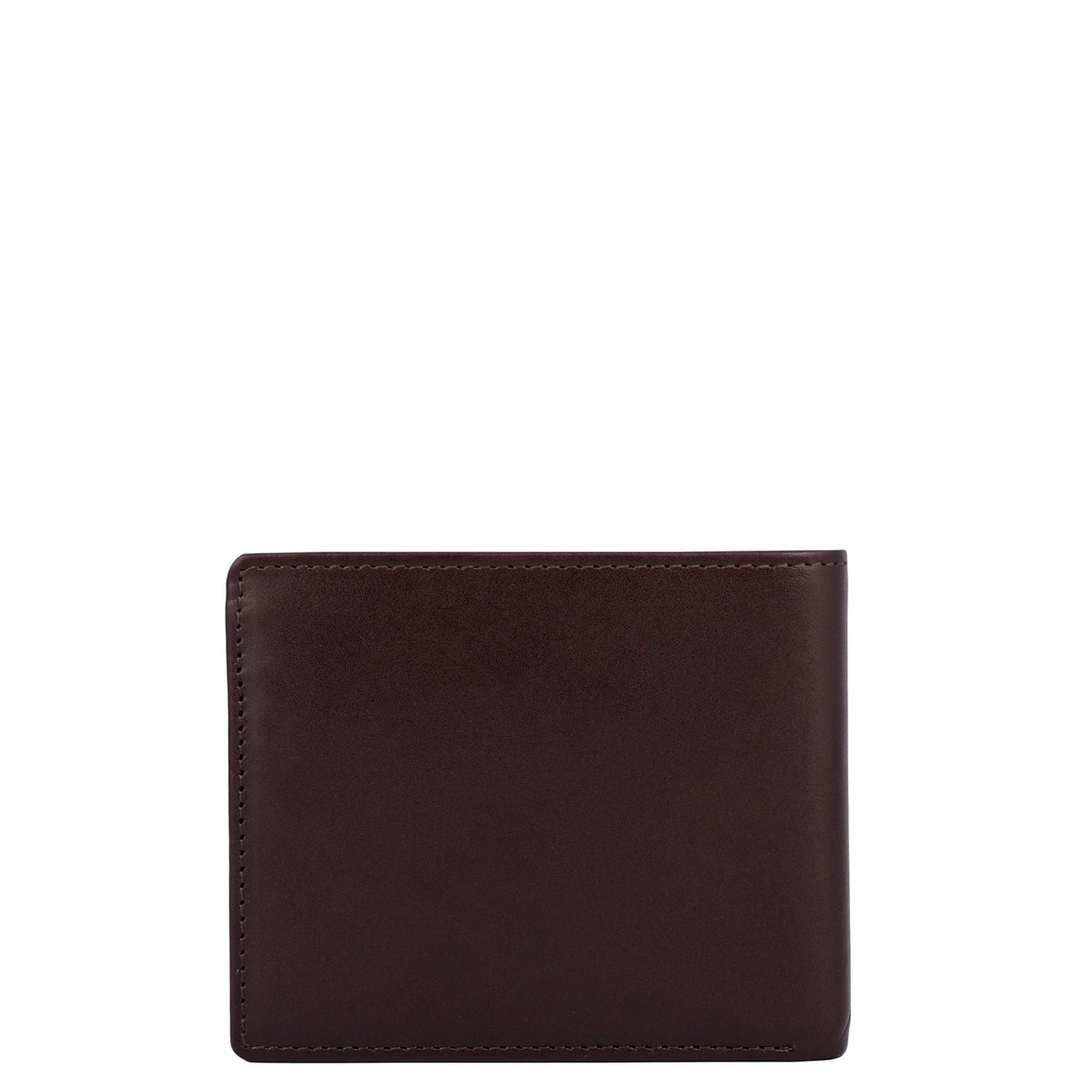 Brown Plain Leather Mens Wallet & Belt Gift Set