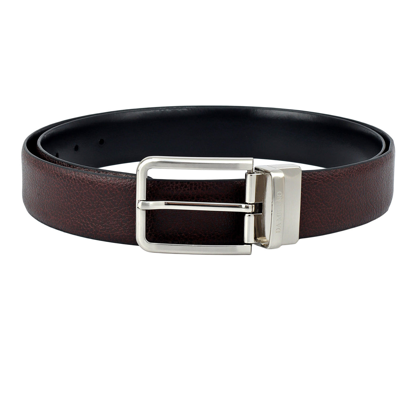 Brown Plain Leather Mens Wallet & Belt Gift Set