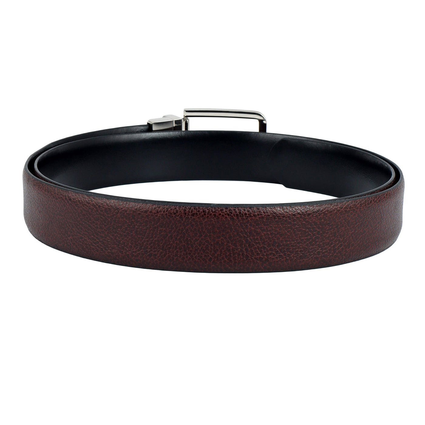 Brown Plain Leather Mens Wallet & Belt Gift Set