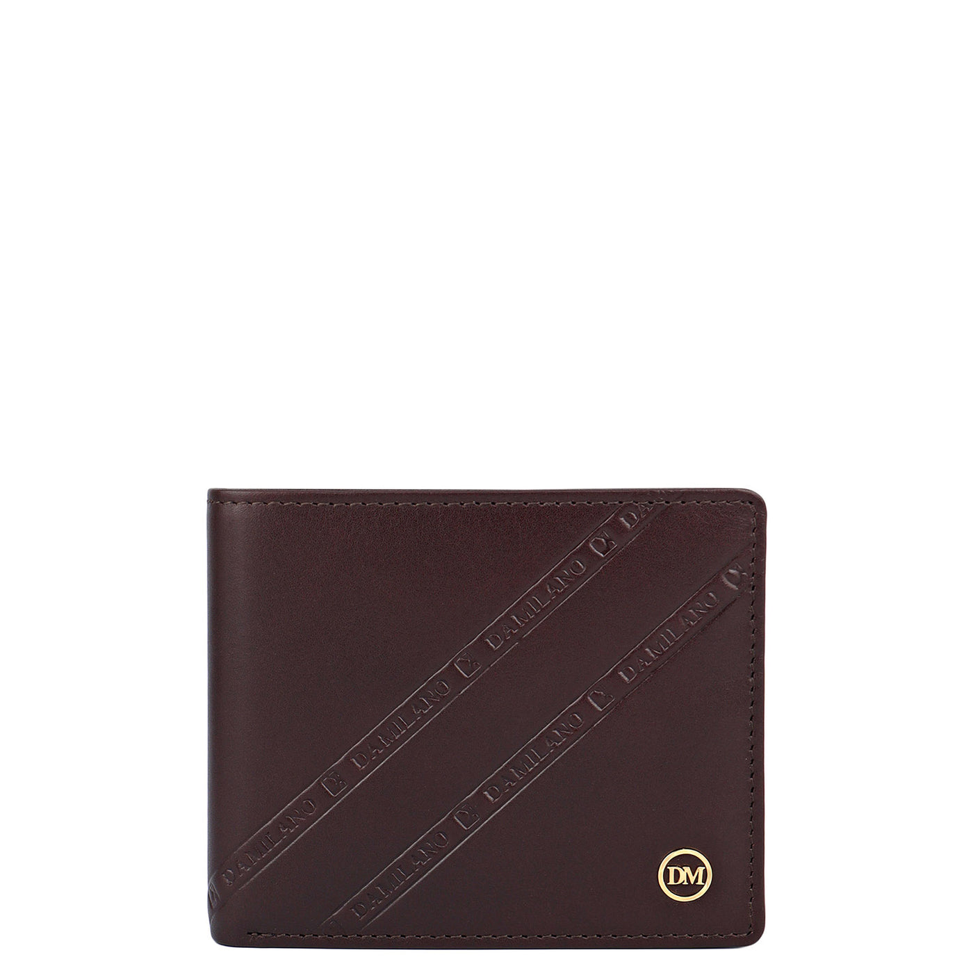 Brown Plain Leather Mens Wallet & Belt Gift Set