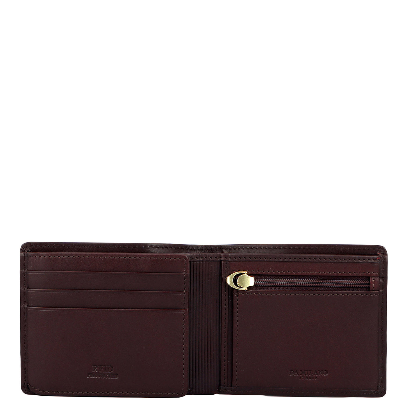 Brown Plain Leather Mens Wallet & Belt Gift Set