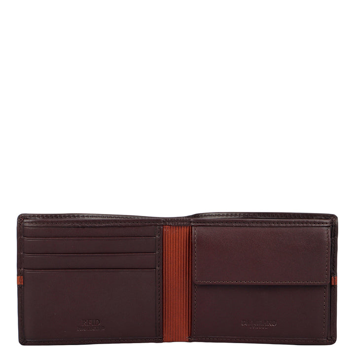 Brown Plain Leather Mens Wallet & Belt Gift Set