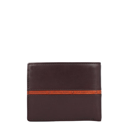 Brown Plain Leather Mens Wallet & Belt Gift Set