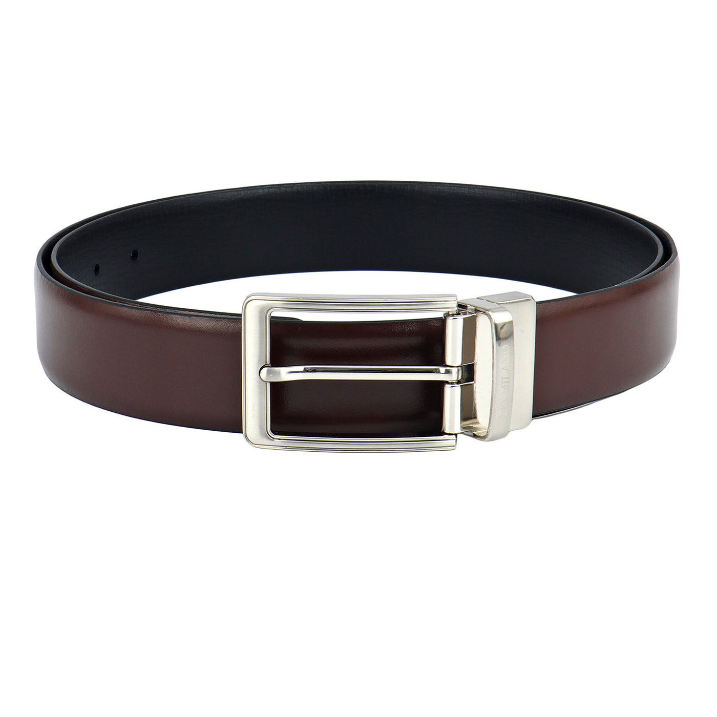 Brown Plain Leather Mens Wallet & Belt Gift Set