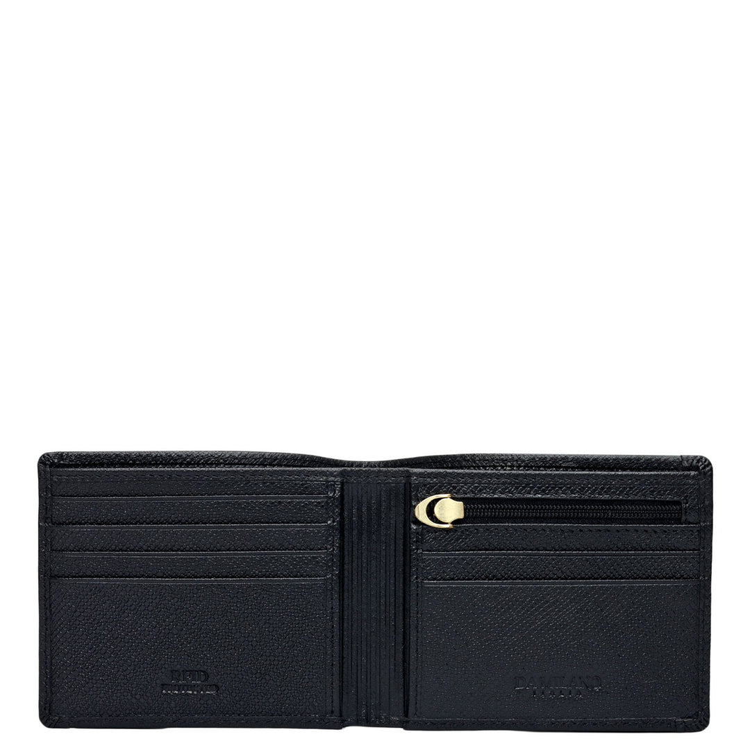 Black Croco Franzy Leather Mens Wallet & Belt Gift Set