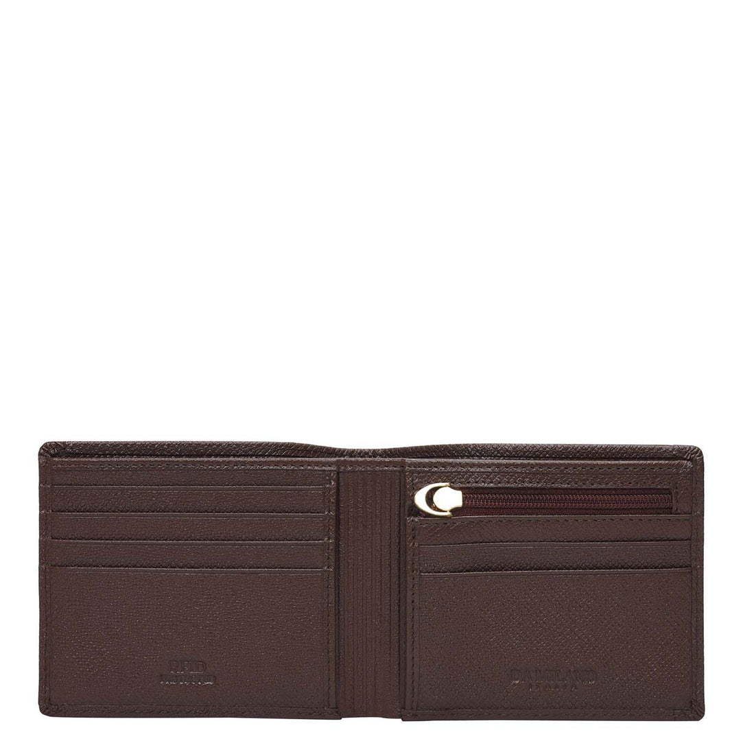 Walnut Croco Franzy Leather Mens Wallet & Belt Gift Set