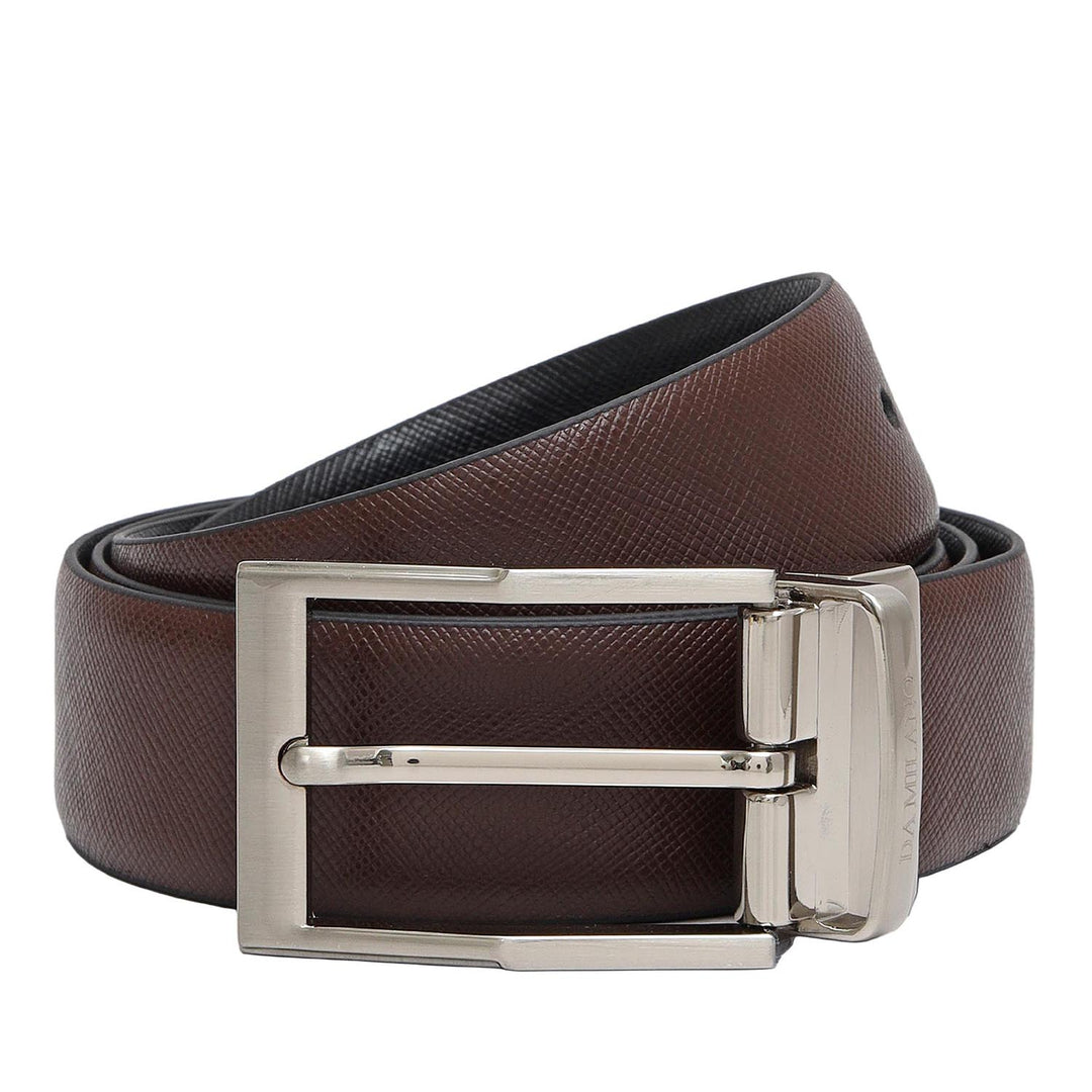 Date Saffiano Franzy Leather Mens Wallet & Belt Gift Set