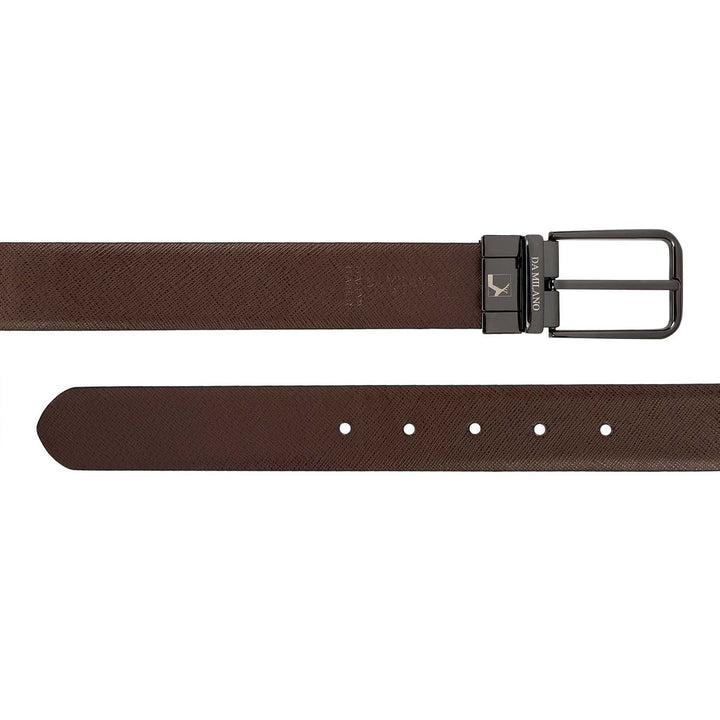 Black Saffiano Franzy Leather Mens Wallet & Belt Gift Set