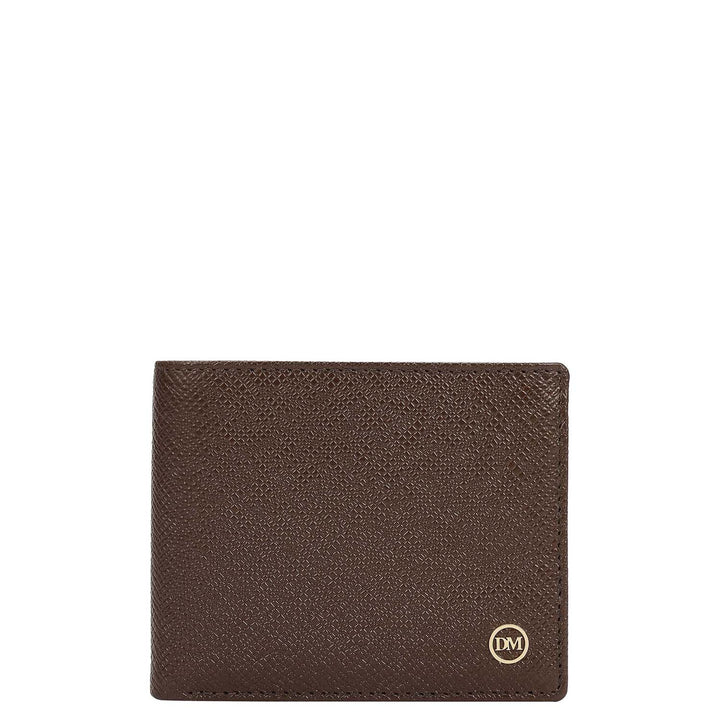 Walnut Saffiano Franzy Leather Mens Wallet & Belt Gift Set