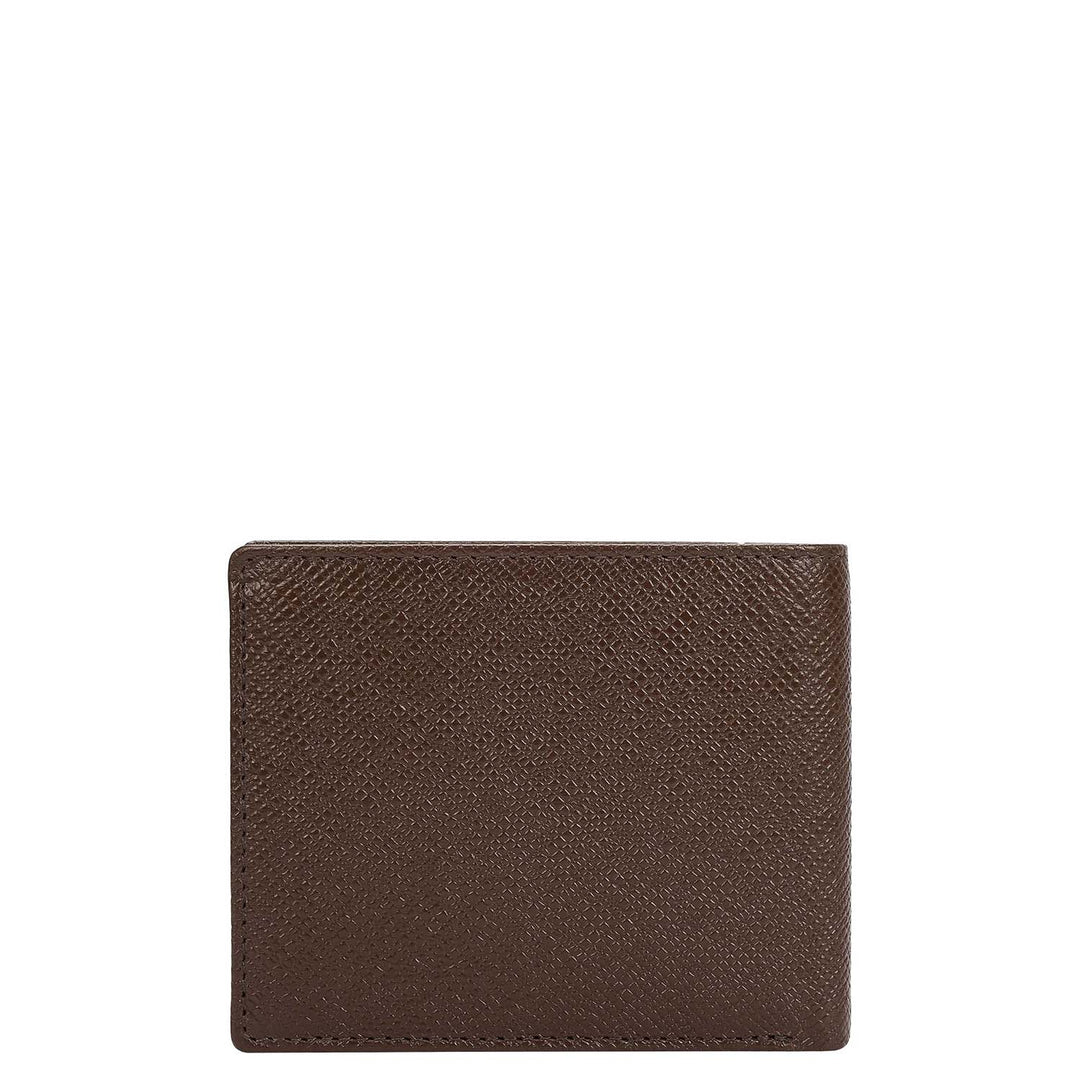 Walnut Saffiano Franzy Leather Mens Wallet & Belt Gift Set