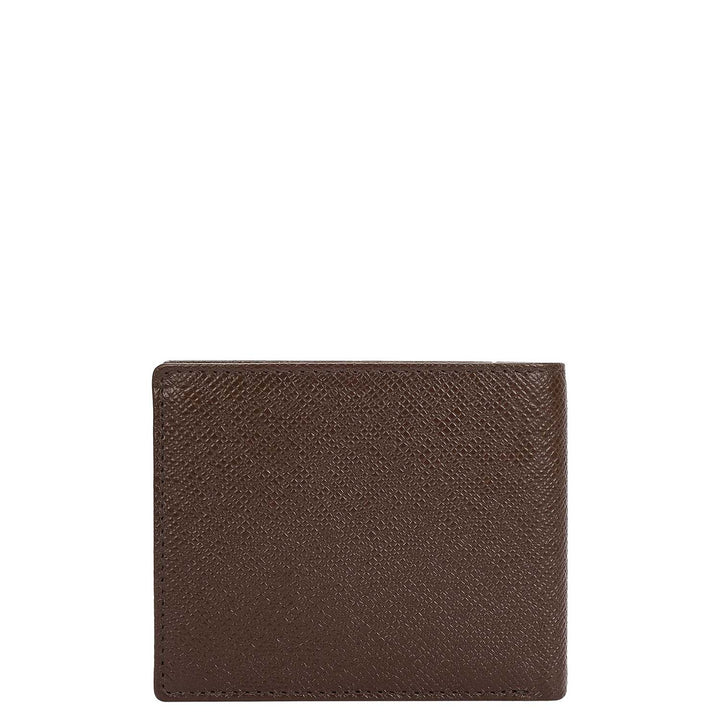 Walnut Saffiano Franzy Leather Mens Wallet & Belt Gift Set