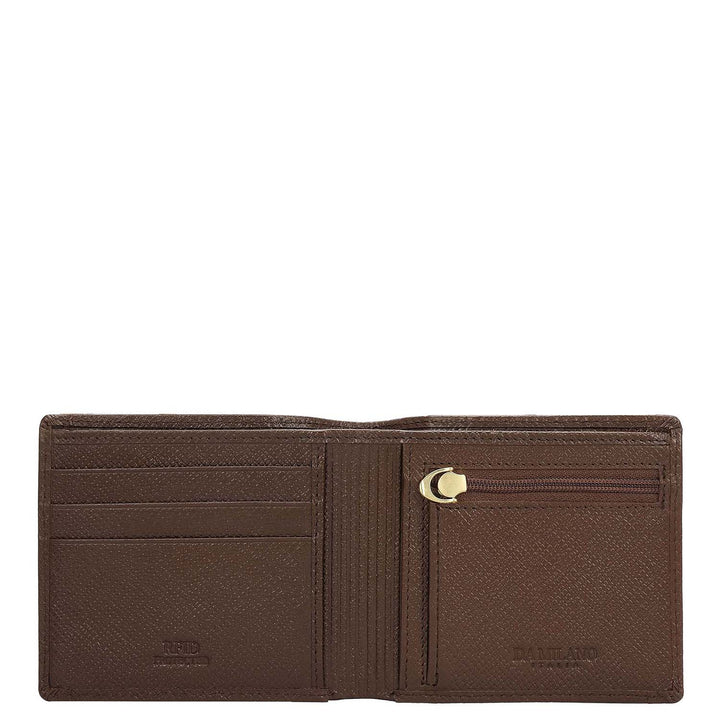 Walnut Croco Leather Mens Wallet & Belt Gift Set