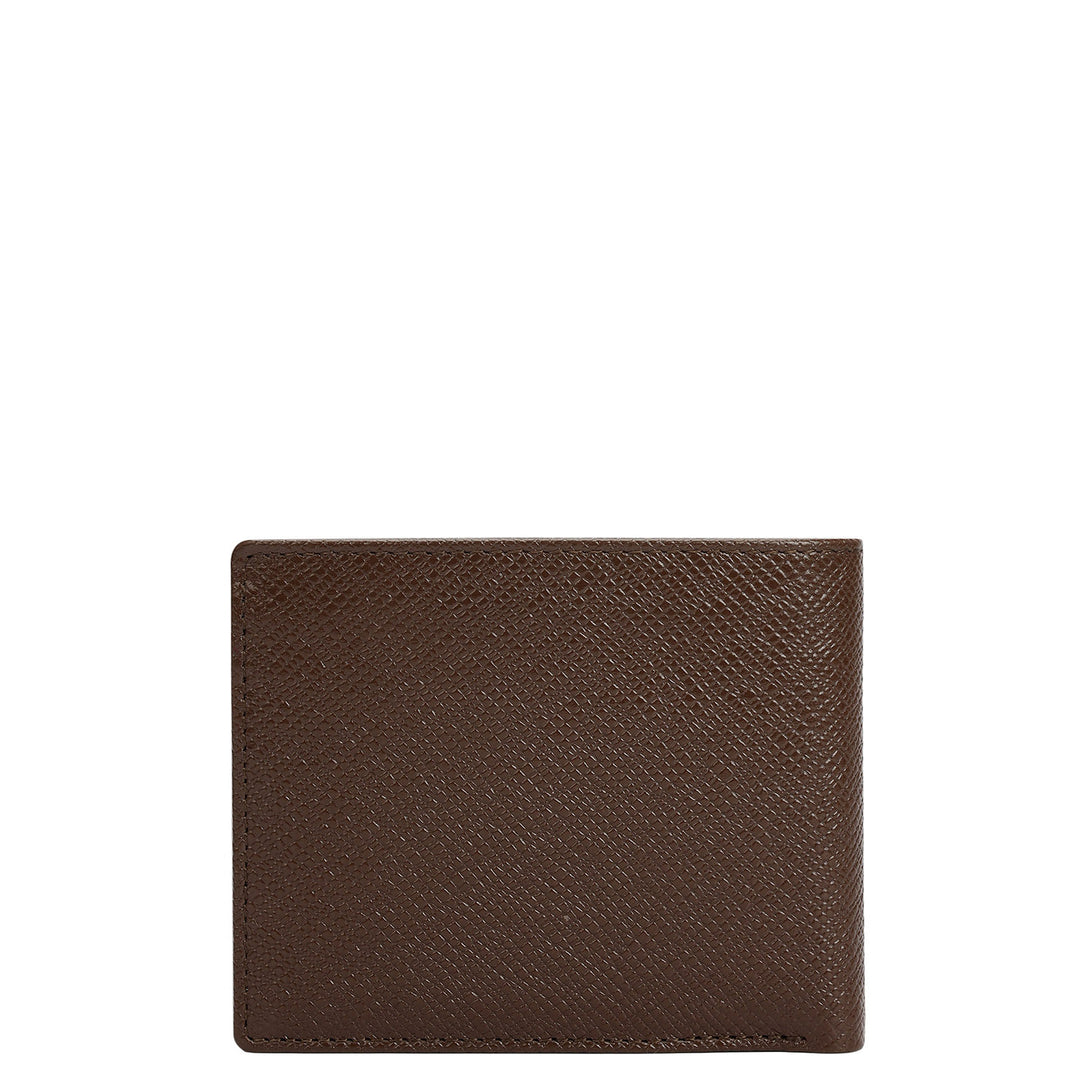 Walnut Saffiano Franzy Leather Mens Wallet & Belt Gift Set