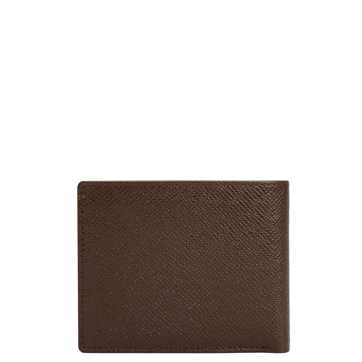 Walnut Saffiano Franzy Leather Mens Wallet & Belt Gift Set