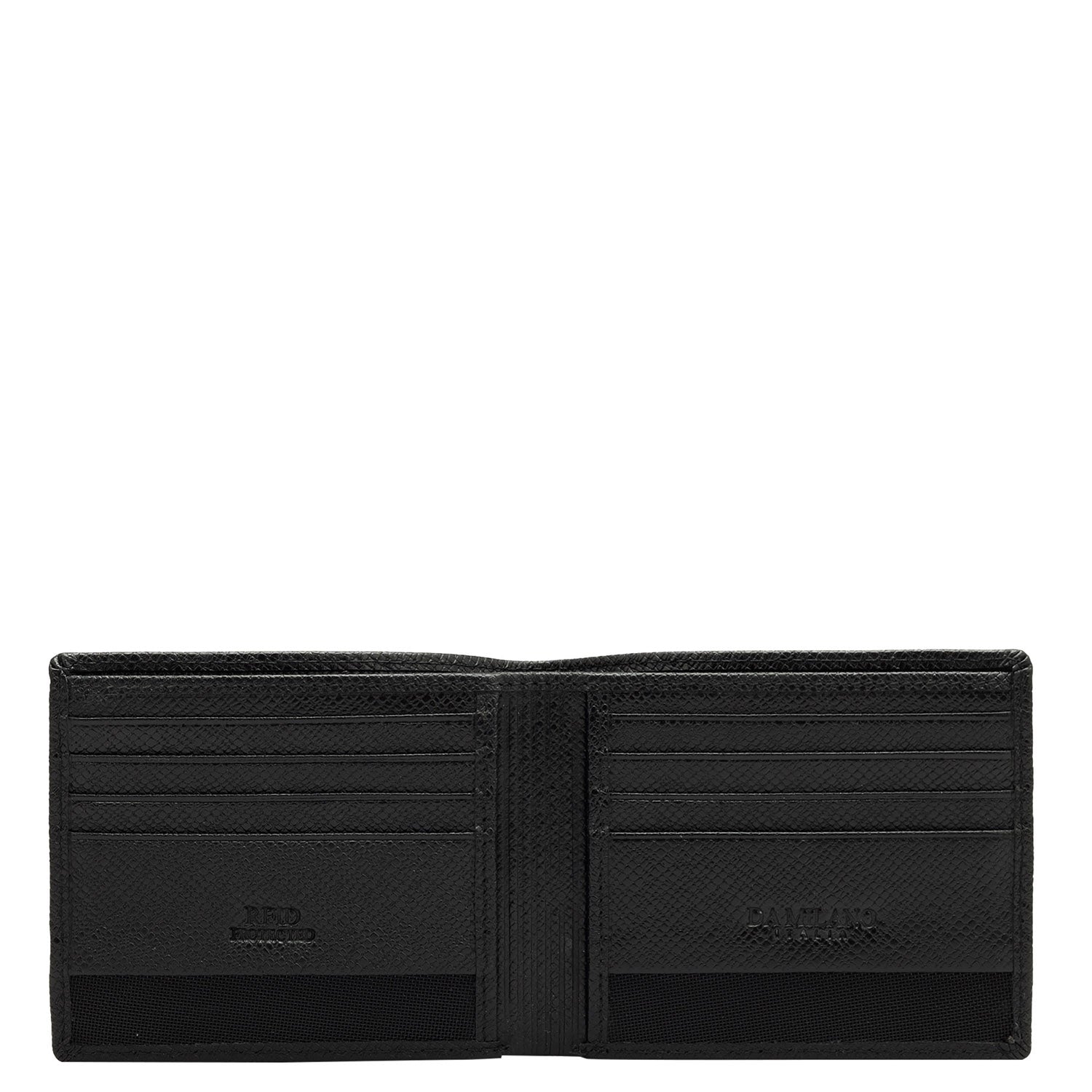 Brown & Black Saffiano Franzy Leather Mens Wallet & Belt Gift Set – Da ...