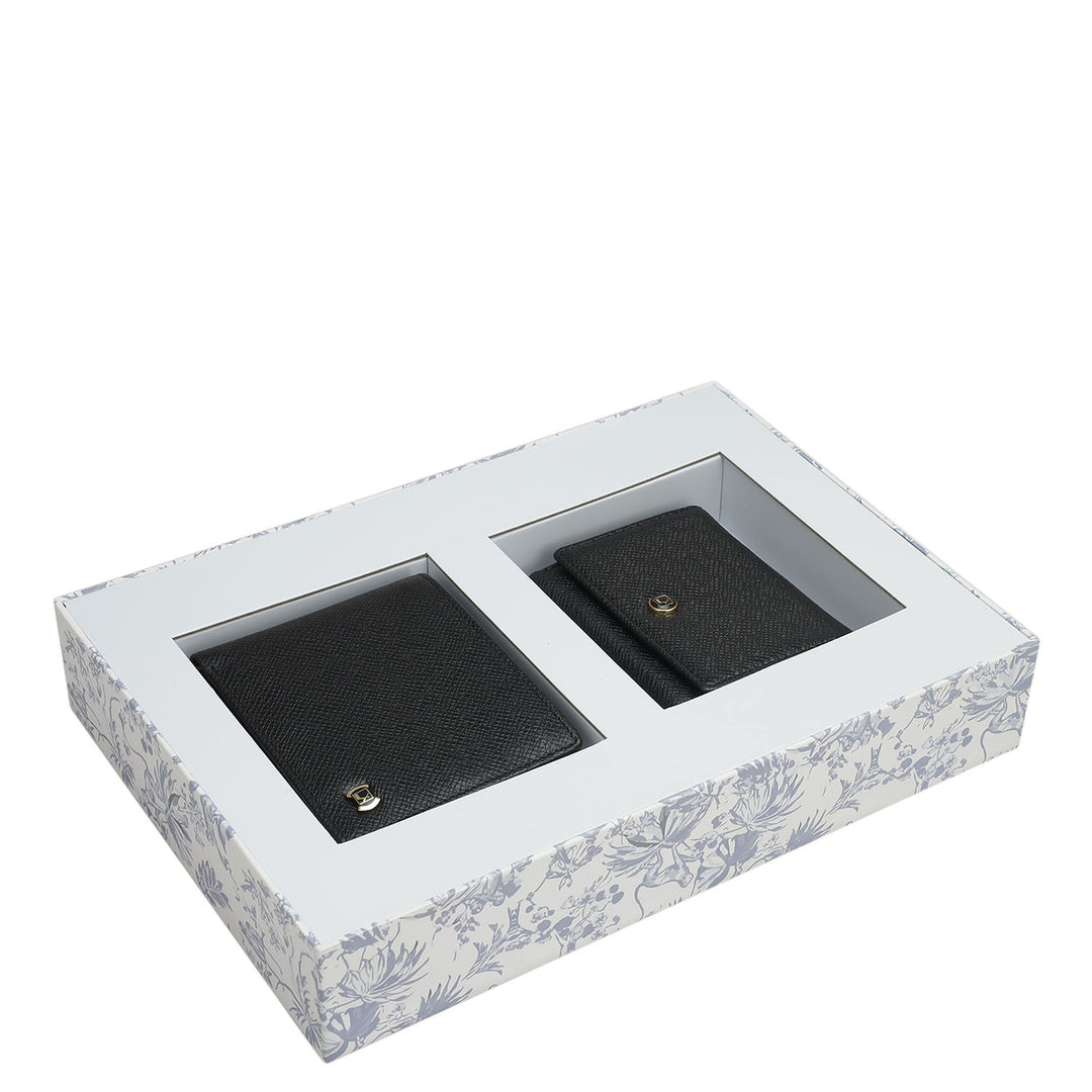 Black Franzy Mens & Ladies Wallet Gift Set