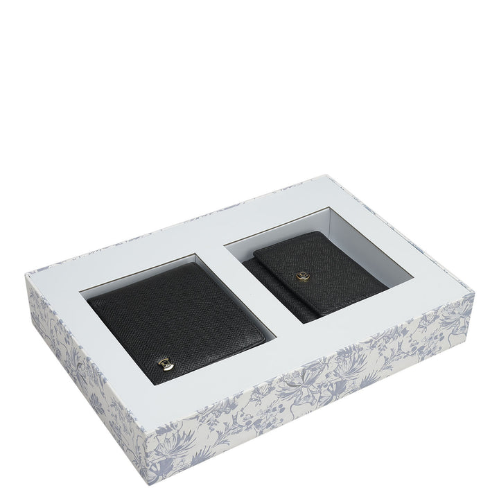 Black Franzy Mens & Ladies Wallet Gift Set