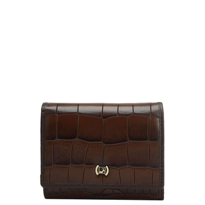 Brown Croco Mens & Ladies Wallet Gift Set