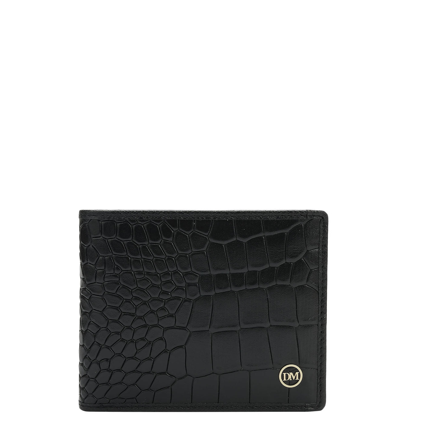 Black Croco Leather Mens & Ladies Wallet Gift Set