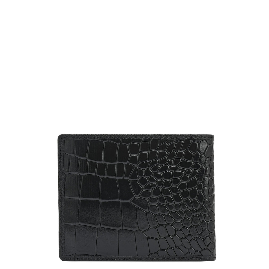 Black Croco Leather Mens & Ladies Wallet Gift Set