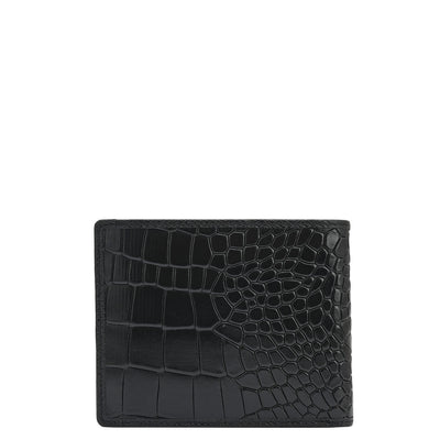 Black Croco Leather Mens & Ladies Wallet Gift Set