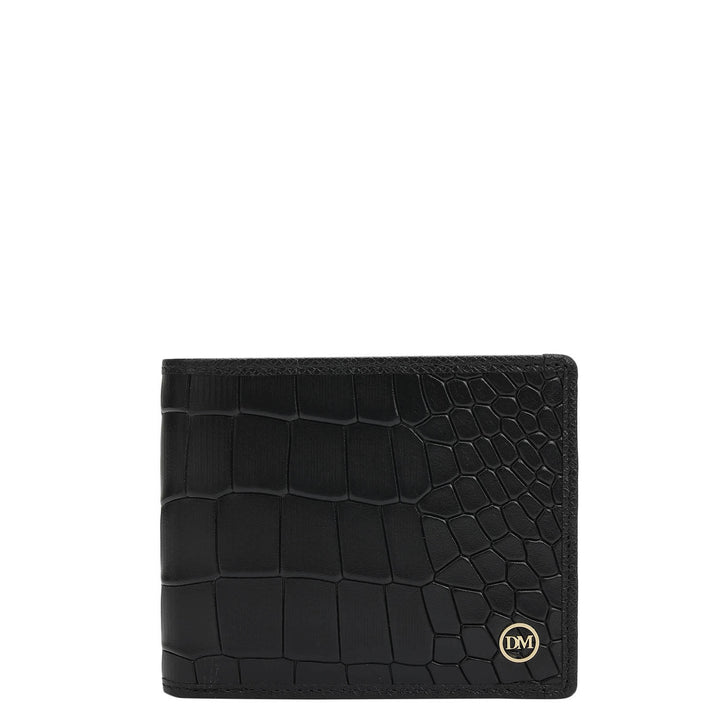 Black Croco Leather Mens & Ladies Wallet Gift Set