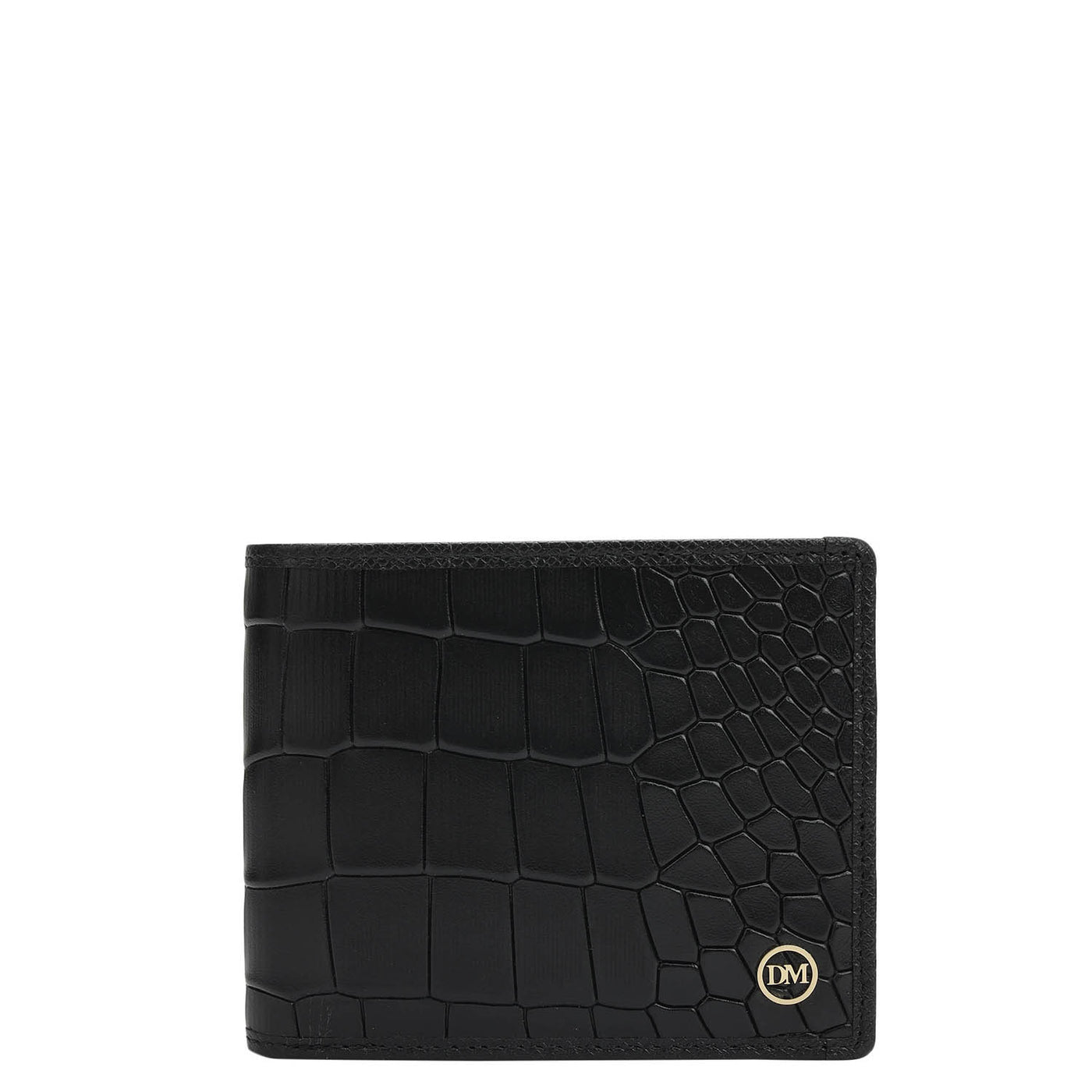 Black Croco Leather Mens & Ladies Wallet Gift Set