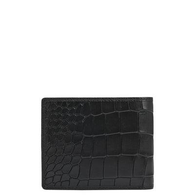 Black Croco Leather Mens & Ladies Wallet Gift Set