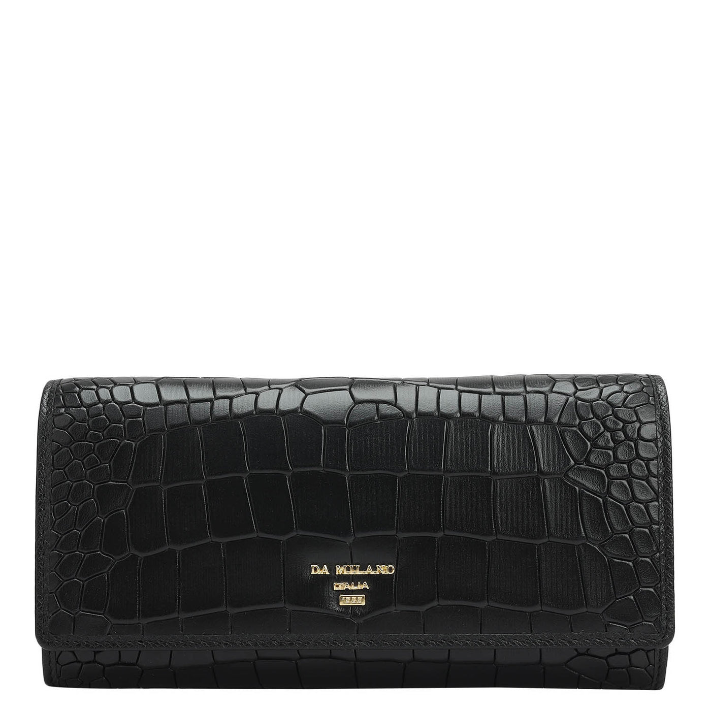 Black Croco Leather Mens & Ladies Wallet Gift Set
