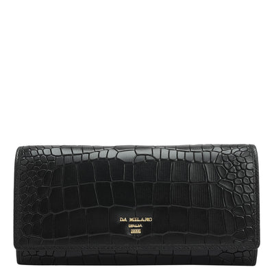 Black Croco Leather Mens & Ladies Wallet Gift Set