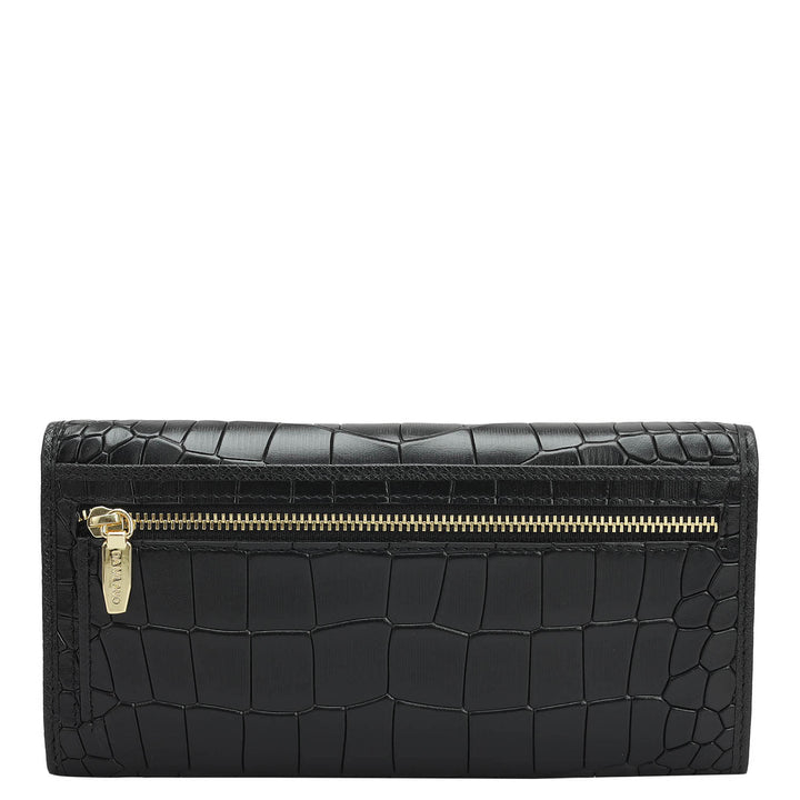 Black Croco Leather Mens & Ladies Wallet Gift Set