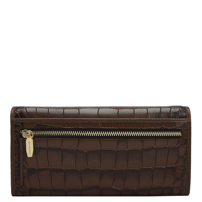 Brown Croco Leather Mens & Ladies Wallet Gift Set