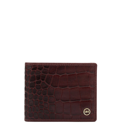 Wine  Croco Leather Mens & Ladies Wallet Gift Set
