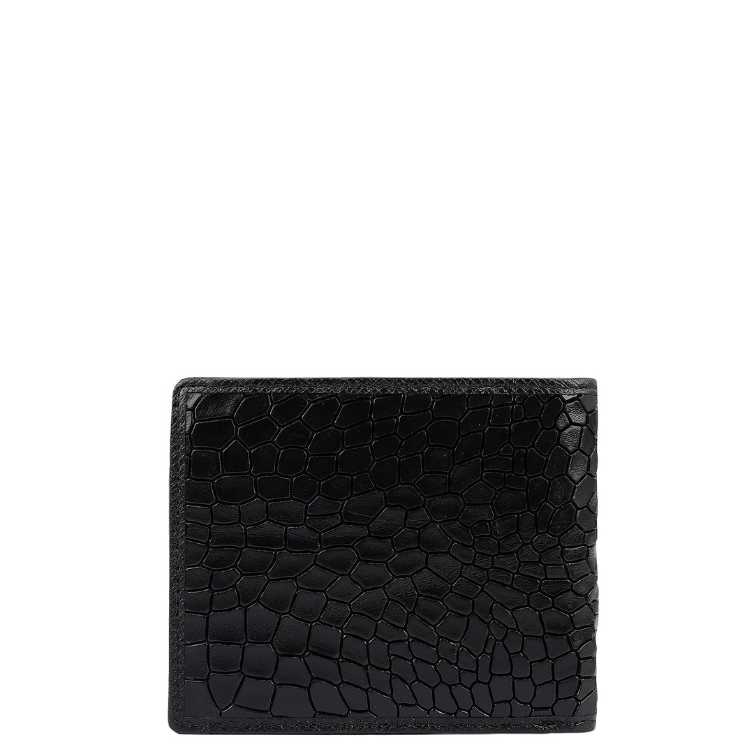 Black Croco Leather Mens & Ladies Wallet Gift Set