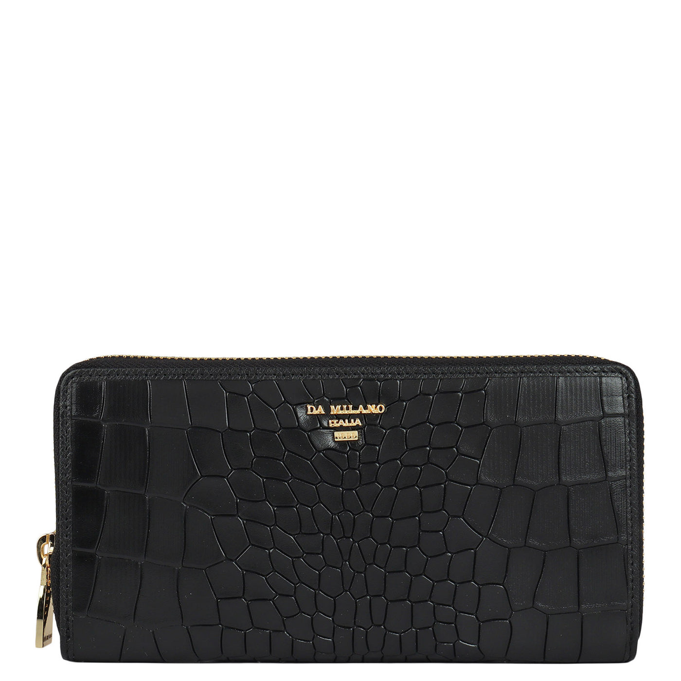 Black Croco Leather Mens & Ladies Wallet Gift Set
