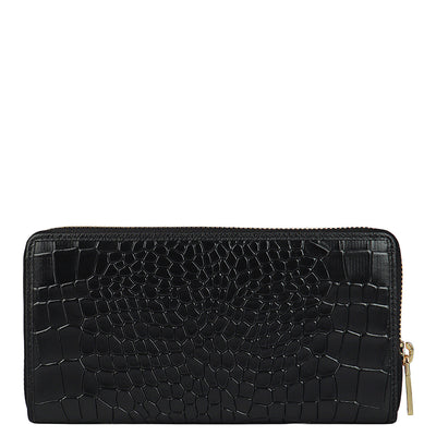 Black Croco Leather Mens & Ladies Wallet Gift Set