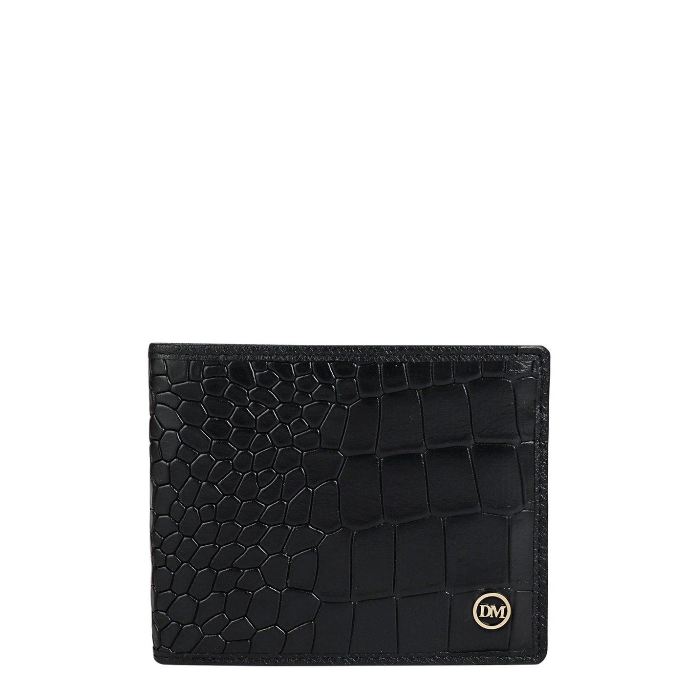 Black Croco Leather Mens & Ladies Wallet Gift Set