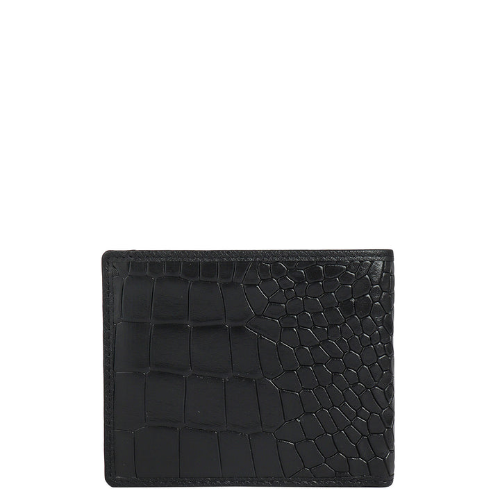 Black Croco Leather Mens & Ladies Wallet Gift Set