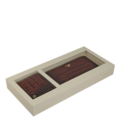 Date Croco Leather Mens & Ladies Wallet Gift Set
