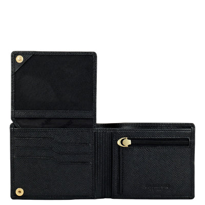Black Franzy Leather Mens & Ladies Wallet Gift Set