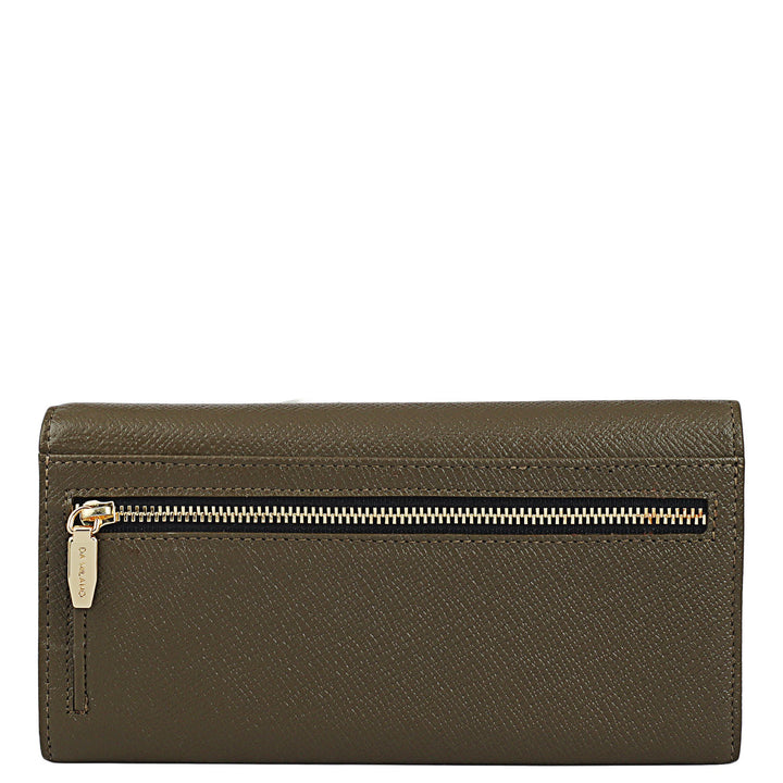 Military Green Franzy Leather Mens & Ladies Wallet Gift Set