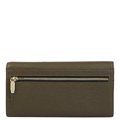 Military Green Franzy Leather Mens & Ladies Wallet Gift Set