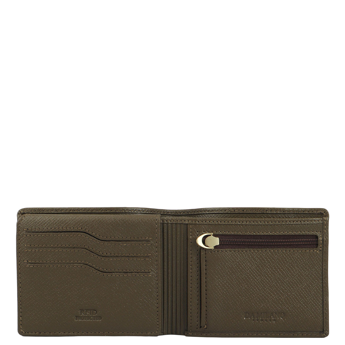 Military Green Franzy Leather Mens & Ladies Wallet Gift Set